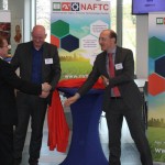 Officiële lancering van de Vereniging NAFTC. V.l.n.r. Henk van Duijn (vice-voorzitter NAFTC), Marcel van (directeur GMV) en Marinus Overheul (trekker internationaal topsector Agr & Food).