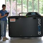 De PostPro3D machine in de speciale demonstratieruimte van Leering Hengelo.