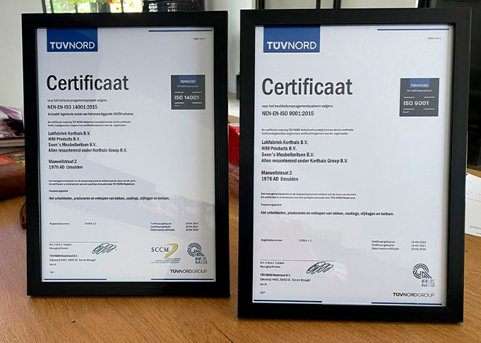 De Korthals Groep ziet de behaalde ISO-certificeringen als een opmaat naar meer.