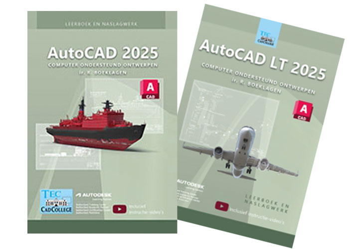 De boeken AutoCAD 2025 en AutoCAD LT 2025 zijn allebei zowel leerboek als naslagwerk.