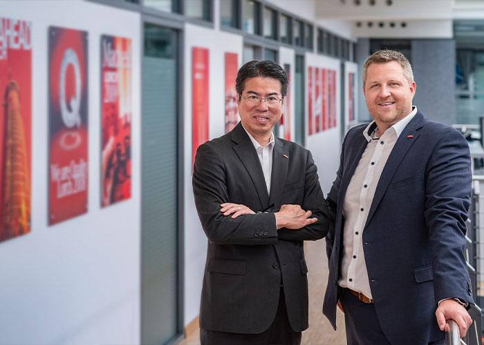 De nieuwe bedrijfsleiders van Lorch Schweißtechnik: Norihito Takahashi en Jens Gauder.