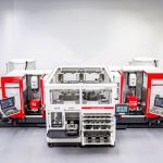 De nieuwe hybride automatisering Marathon RZ430 combineert pallet- en werkstukbelading en zal op de AMB twee Acura 5-assige bewerkingscentra beladen.