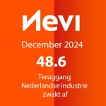 “De Nevi Inkoopmanagersindex is over december 2024 met maar liefst twee punten verbeterd, van 46,6 naar 48,6.