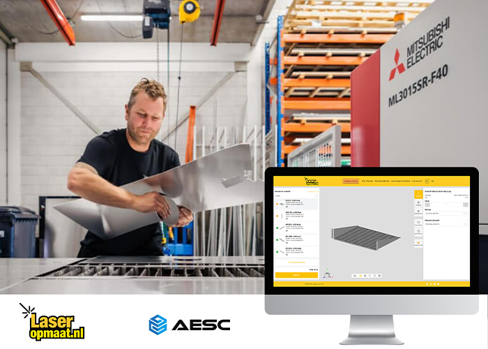 Ben Schellenboom, werkzaam als verkoper en werkvoorbereider bij Laser op Maat, speelt een belangrijke rol in het dagelijkse gebruik van de software van AESC.