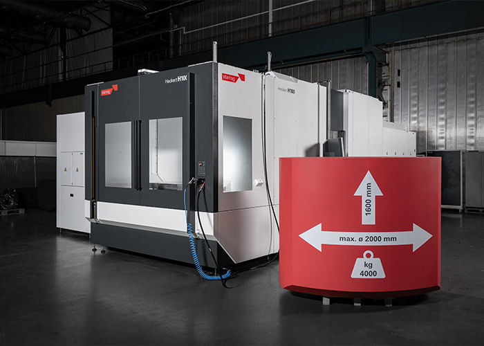 Het nieuwe Heckert H100 compacte bewerkingscentrum is een econo-misch alternatief voor veel grote bewerkingscentra. Het kan ook wor-den gebruikt om grote en zware onderdelen met een relatief kleine voetafdruk te verwerken.