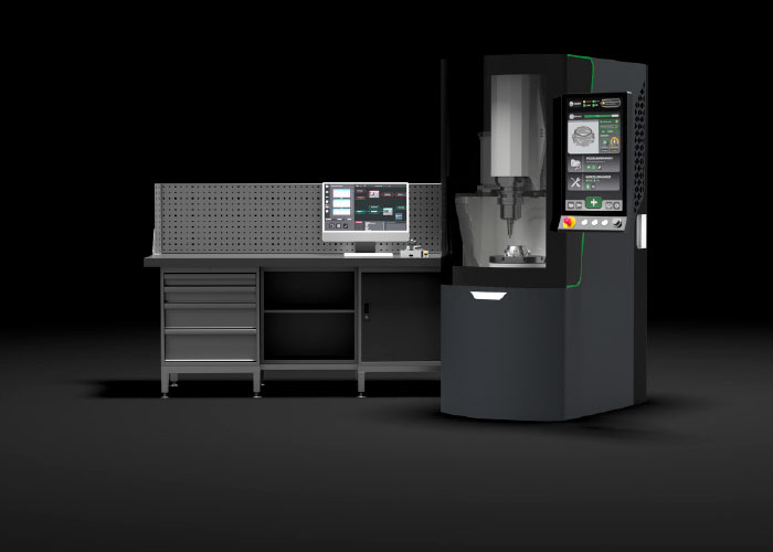 De LBR.one is een industriële 5-assige CNC-freesmachine die een compacte voetafdruk combineert met zowel hoogwaardige bewerking als een innovatief, digitaal genetwerkt besturingssysteem.