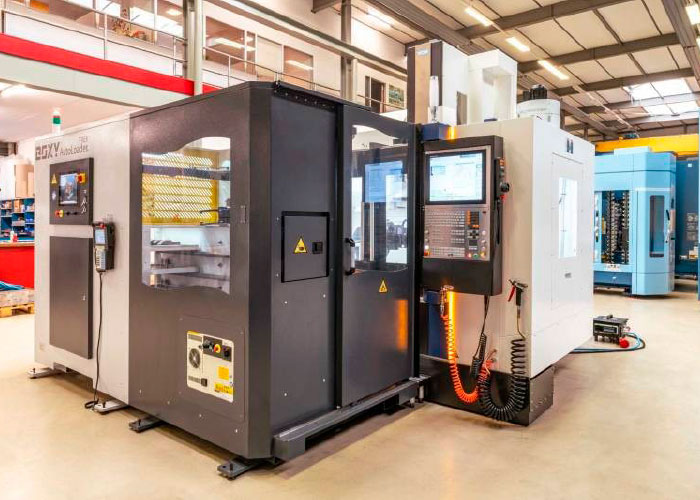 Bendertechniek toont automatische laad- en lossystemen voor CNC draaibanken en bewerkingscentra van Boxy AutoLoader System.